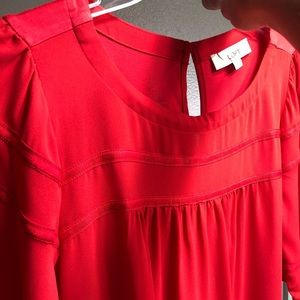 Loft blouse NWT.XS Beautiful bright red color
